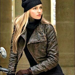 Ralph Lauren 2013 Brown Cotton Brodie Moto Jacket